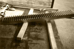 Ocelový hřebenFrézovaný ocelový hřeben pro výrobní zařízení